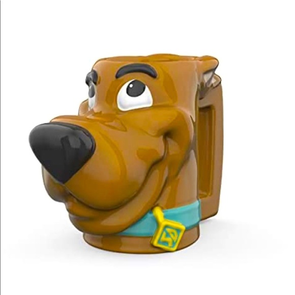 3D Scooby Doo Face Mug Warner Bros 12oz Ceramic Coffee Cup New Cartoon Character - Picture 1 of 8